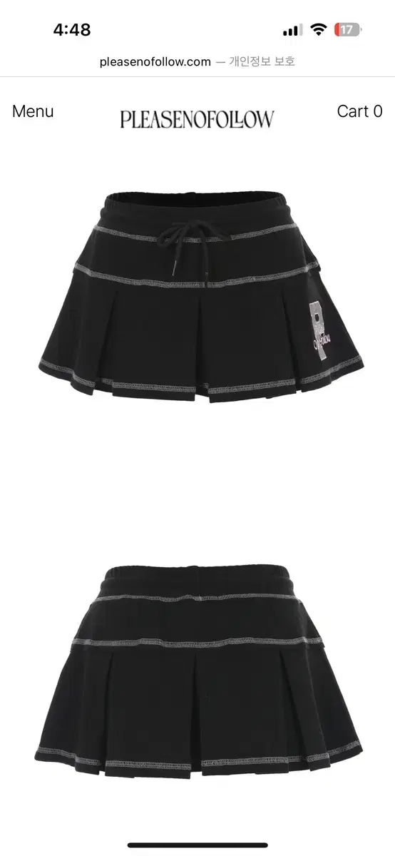 플노팔 Nancy Stitch Pleats Skirt